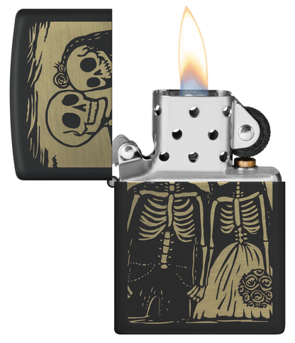 Zippo 47210 vžigalnik Skeleton Couple