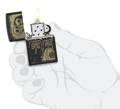 Zippo 47210 vžigalnik Skeleton Couple