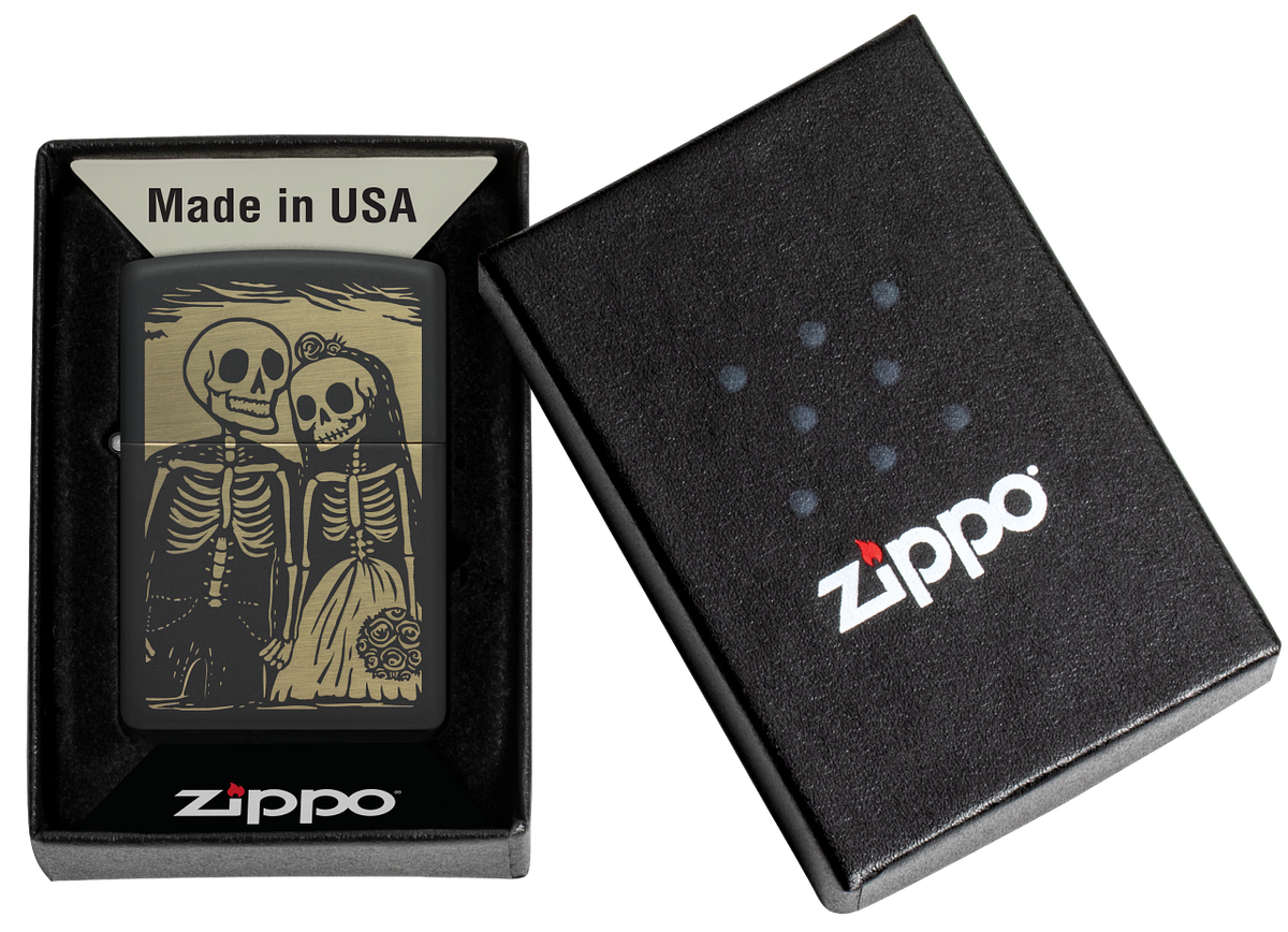 Zippo 47210 vžigalnik Skeleton Couple