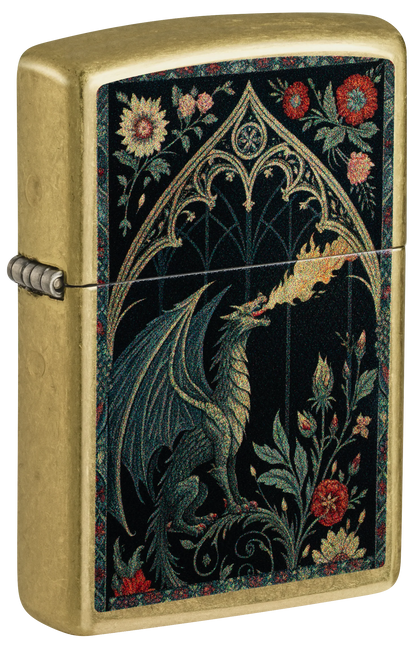 Zippo 47259 vžigalnik Fire Breathing Dragon, Street Brass