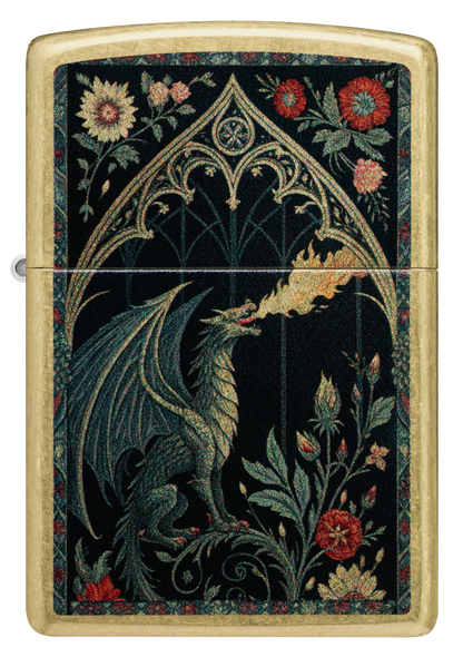 Zippo 47259 vžigalnik Fire Breathing Dragon, Street Brass