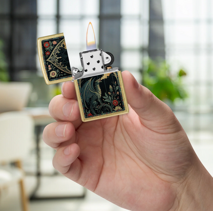 Zippo 47259 vžigalnik Fire Breathing Dragon, Street Brass