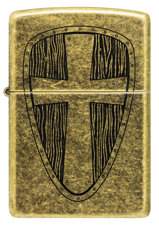 Zippo 47260 vžigalnik Vintage Cross, Antique Brass