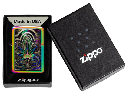 Zippo 47271 vžigalnik Metallic Psychedelic MLeaf, Multi Color