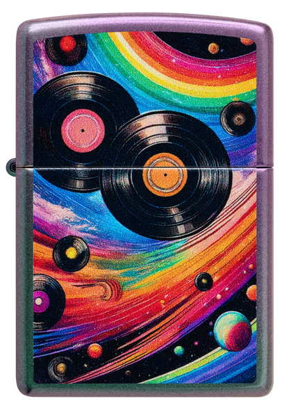 Zippo 47279 vžigalnik Funky Vinyl Albums, Iridescent