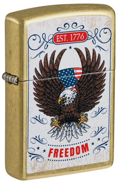 Zippo 47283 vžigalnik Freedom Eagle, Street Brass