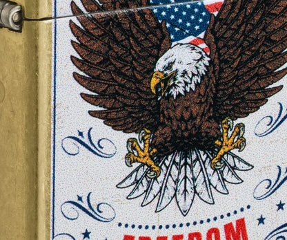 Zippo 47283 vžigalnik Freedom Eagle, Street Brass