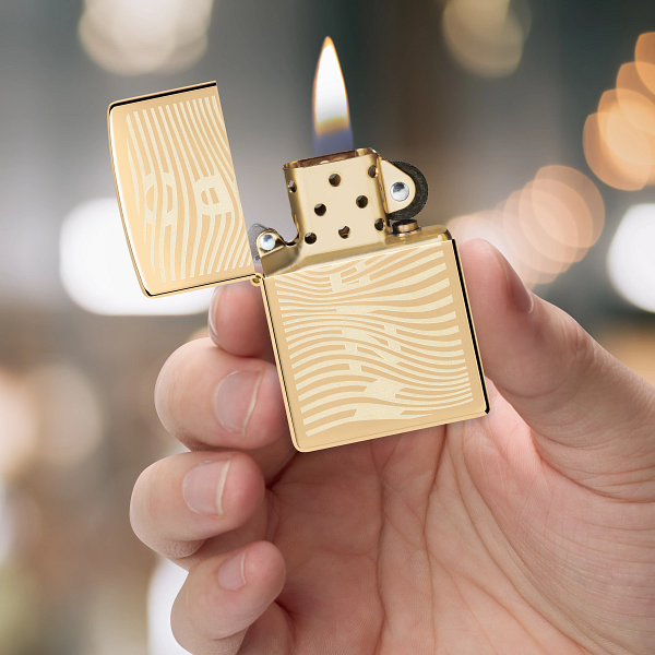 Zippo 47300 Darilni Set Zippo Illusion Vžigalnik & Pladenj za Zvijanje