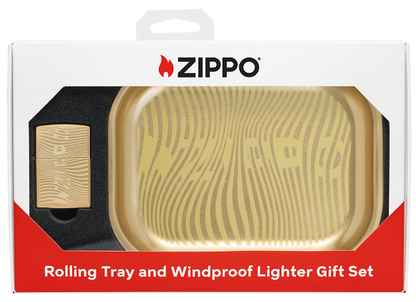 Zippo 47300 Darilni Set Zippo Illusion Vžigalnik & Pladenj za Zvijanje