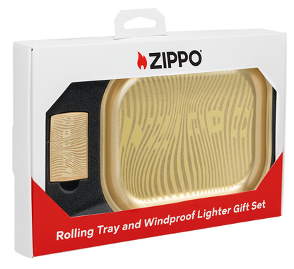 Zippo 47300 Darilni Set Zippo Illusion Vžigalnik & Pladenj za Zvijanje