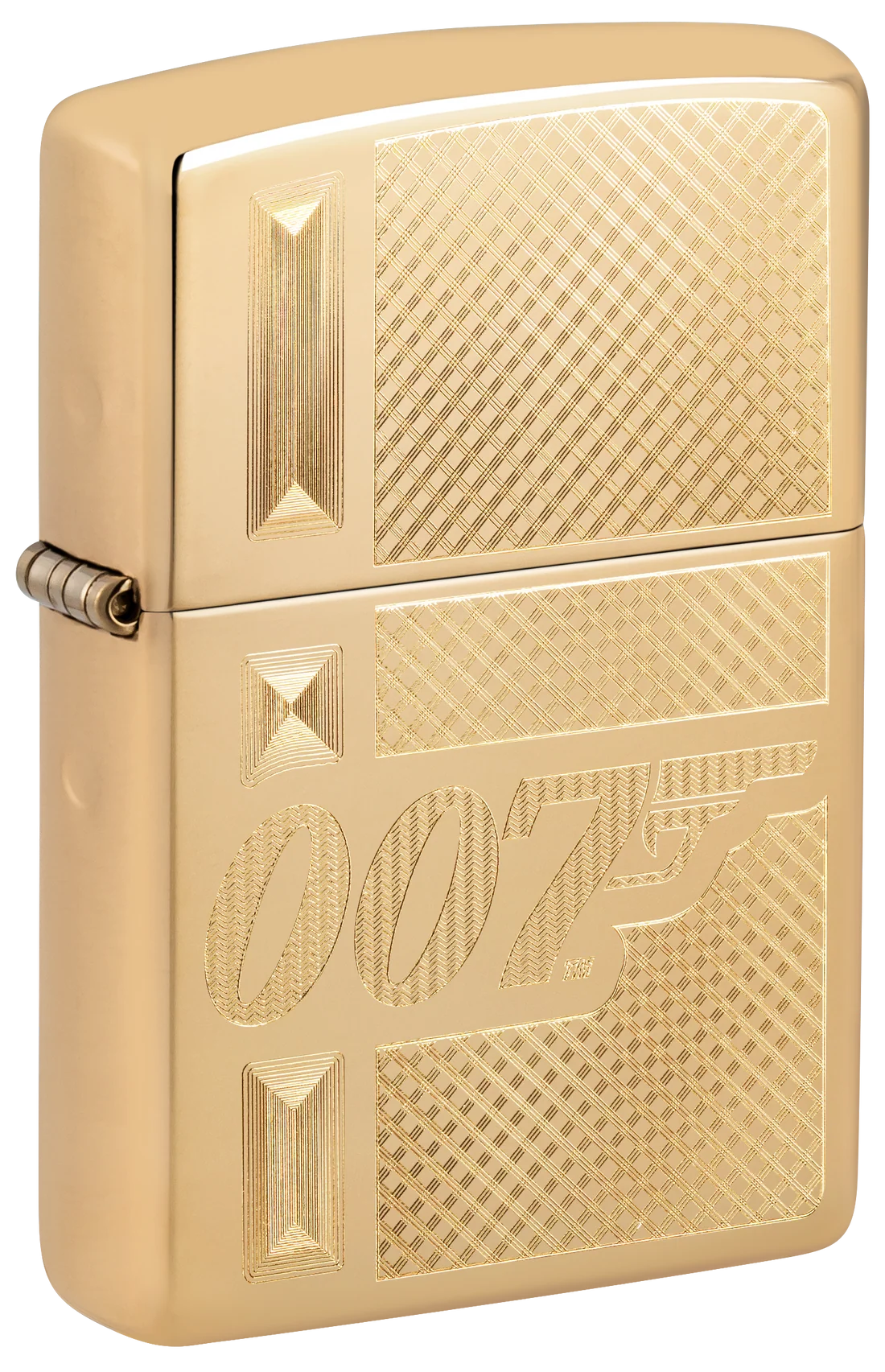 Zippo 47413 vžigalnik James Bond 007 Gun Logo, High Polish Brass