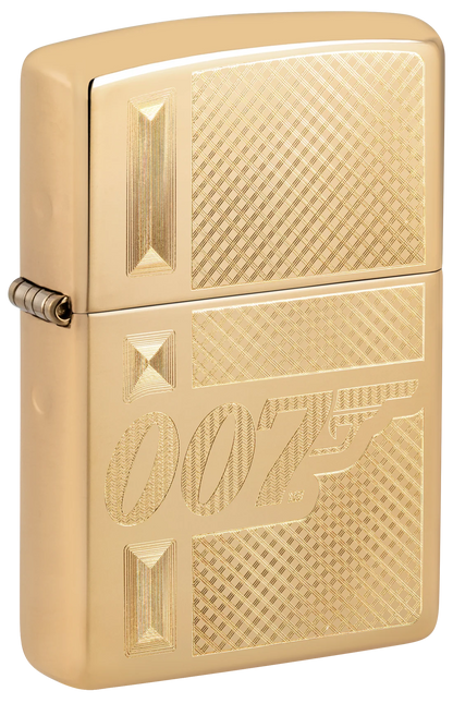 Zippo 47413 vžigalnik James Bond 007 Gun Logo, High Polish Brass