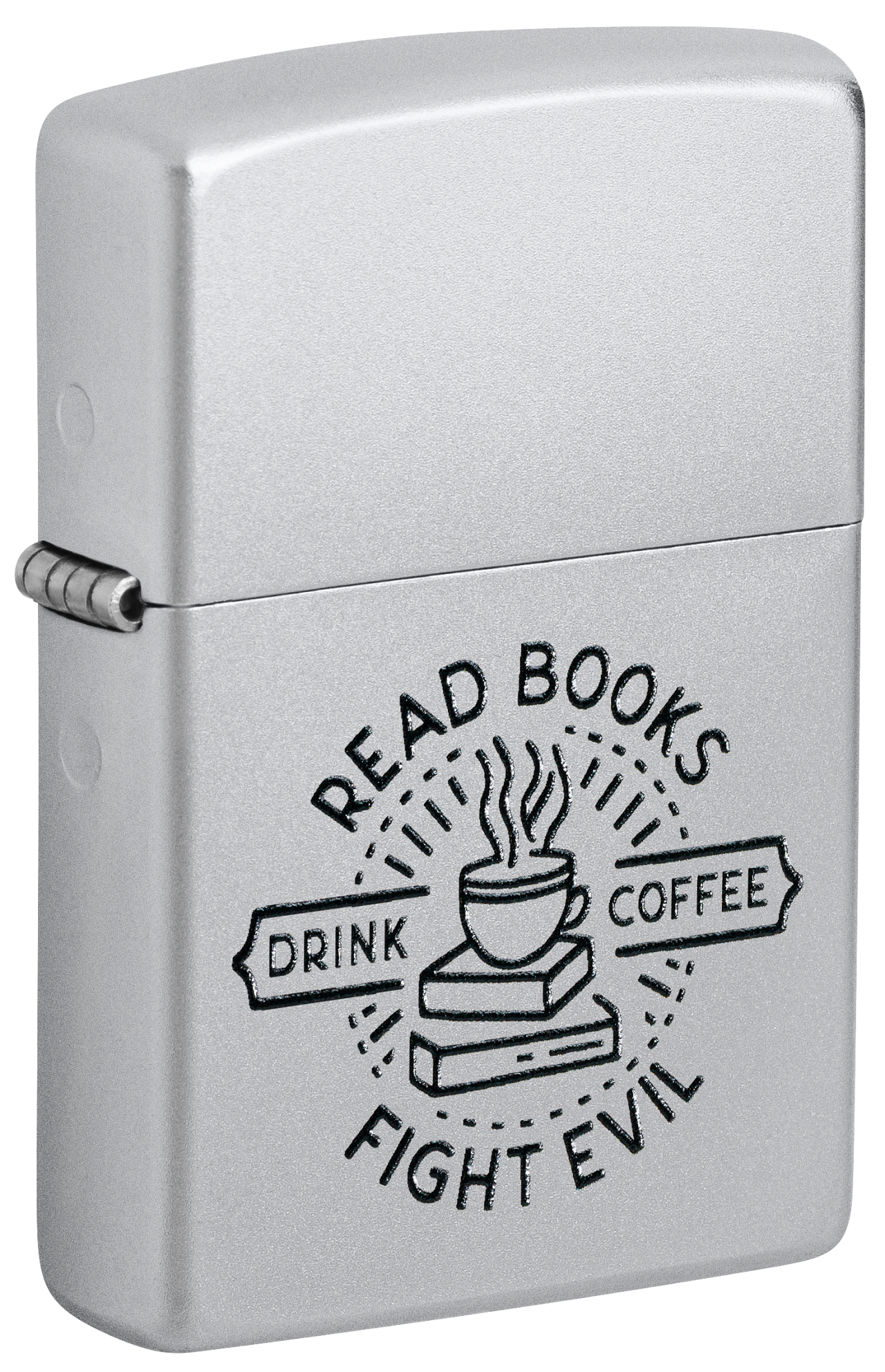 Zippo 47459 vžigalnik Read Books, Satin Chrome