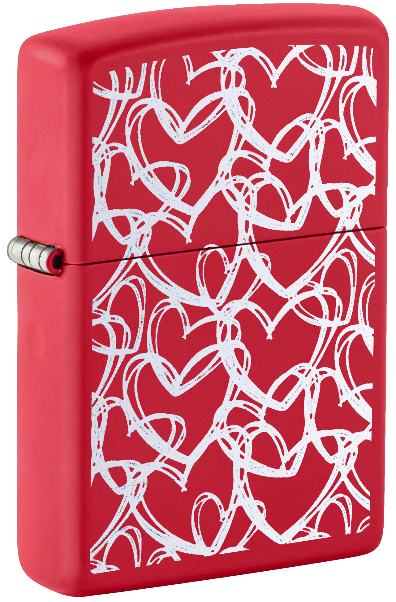Zippo 47499 vžigalnik Hearts, Red Matte