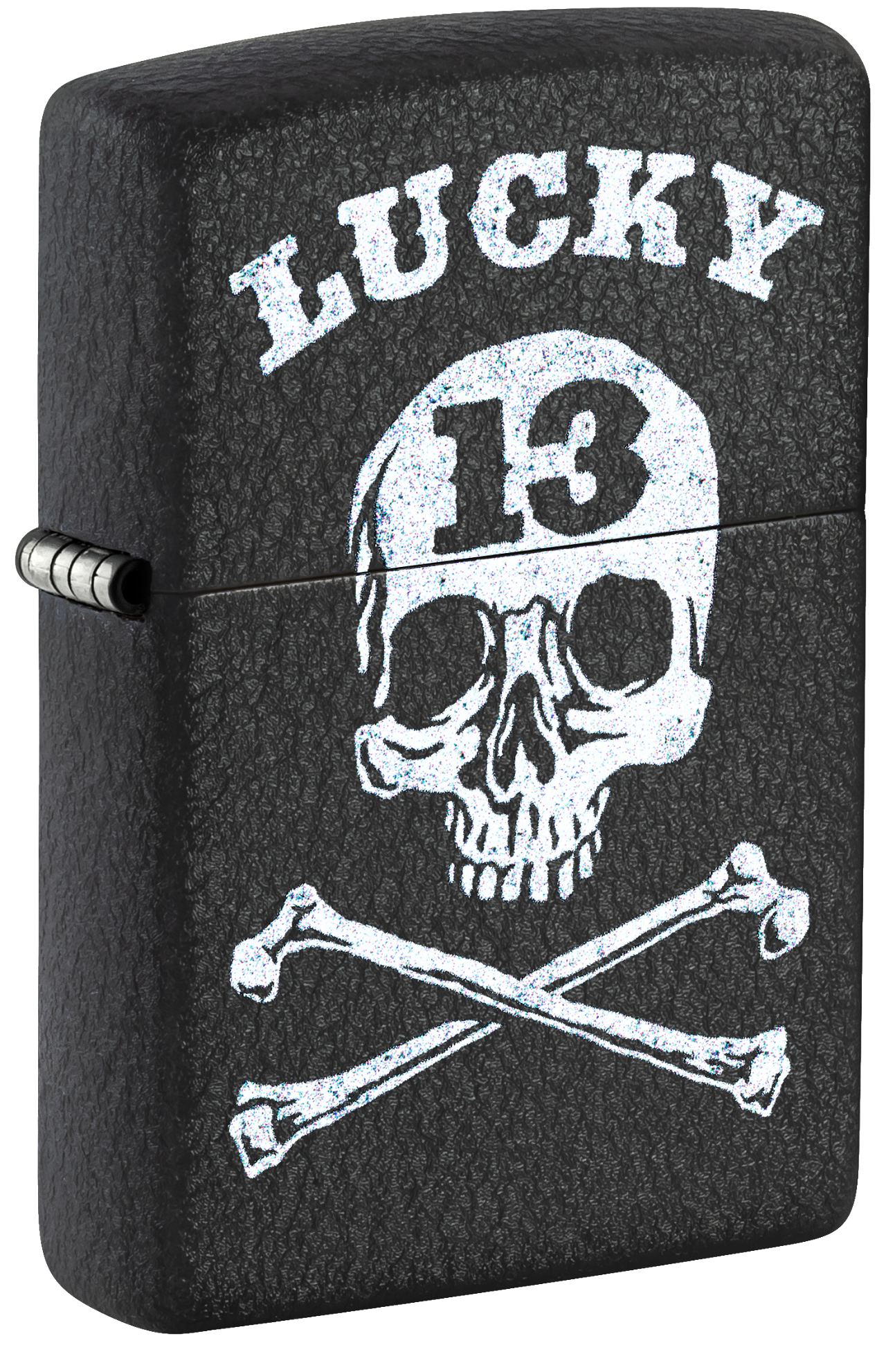 Zippo 47506 vžigalnik Lucky 13, Black Crackle