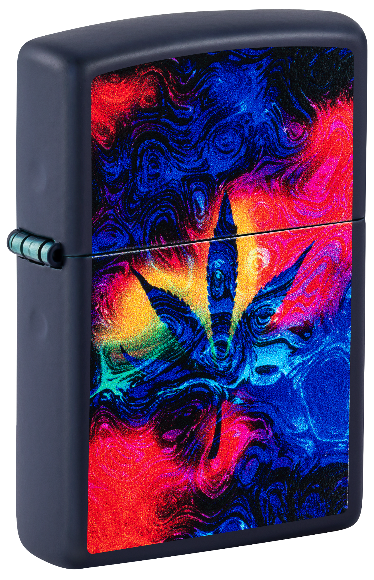 Zippo 47507 vžigalnik Tie Dye MLeaf, Navy Matte