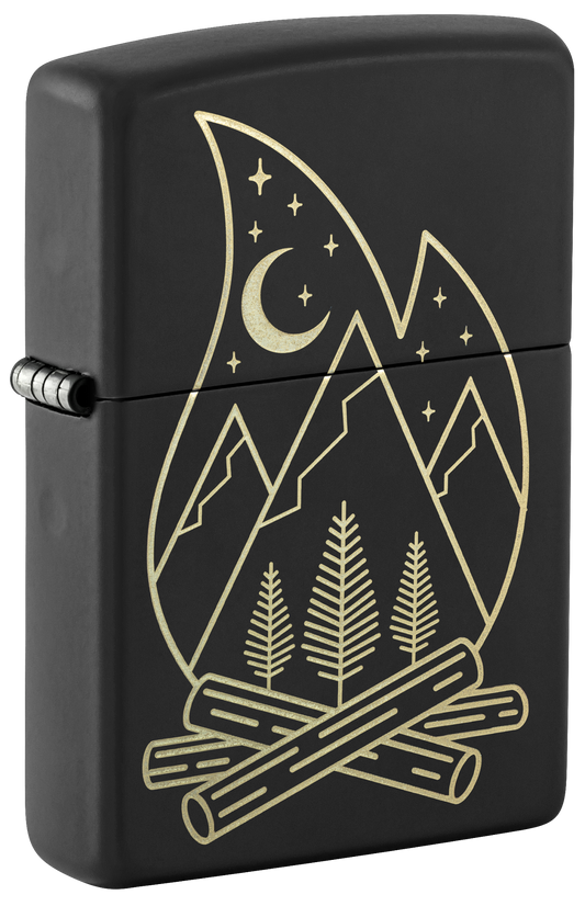 Zippo 47532 vžigalnik Camp Flame, Black Matte