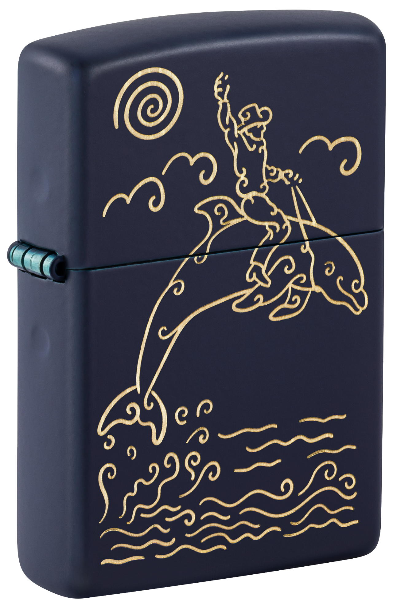 Zippo 47535 vžigalnik Dolphin Cowboy, Navy Matte