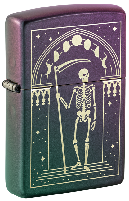 Zippo 47538 vžigalnik Grim Reaper Tarot,  Iridescent