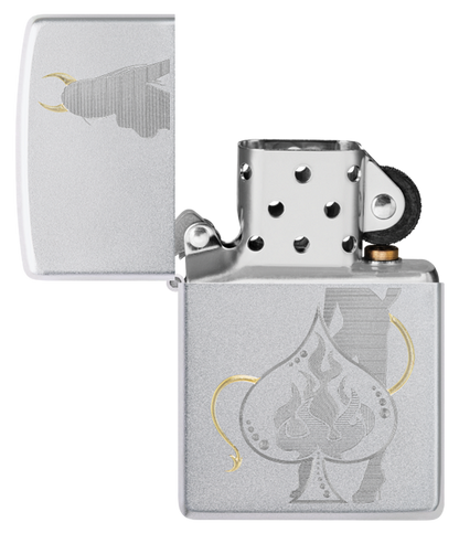 Zippo vžigalnik 48658 Devilish Girl & Ace