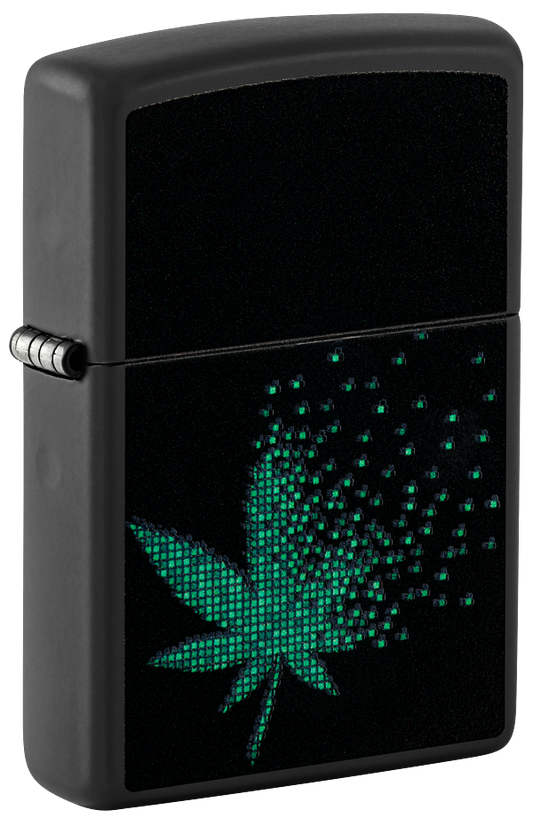 Zippo vžigalnik 48677 Pixel Cannabis UV