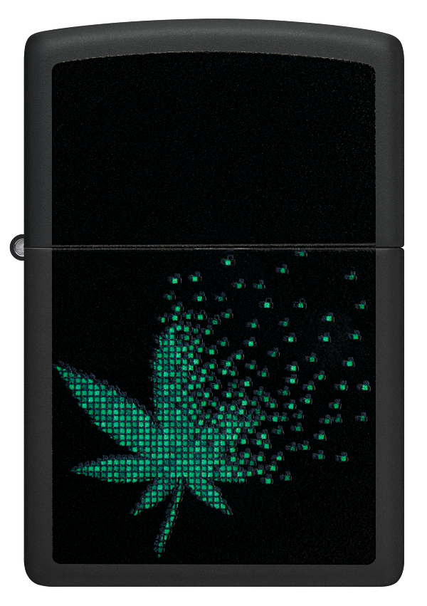 Zippo vžigalnik 48677 Pixel Cannabis UV