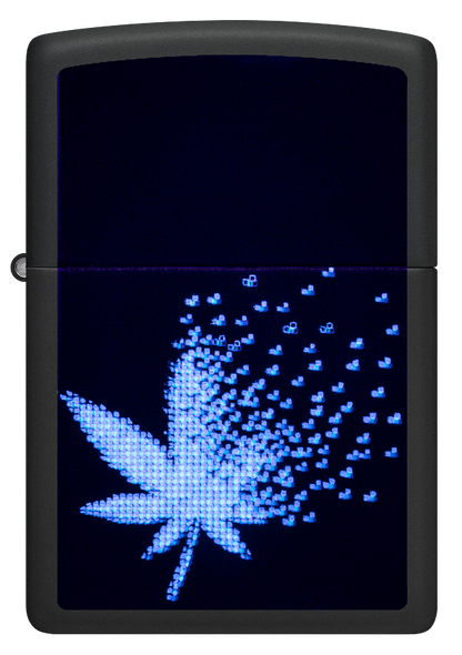 Zippo vžigalnik 48677 Pixel Cannabis UV
