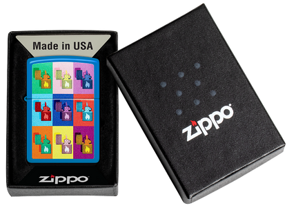 Zippo 48722 vžigalnik Pop Art Zippo Lighters, Sky Blue Matte