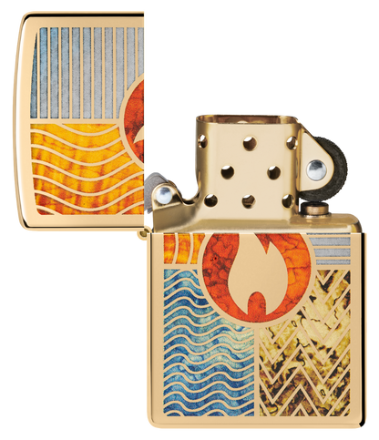 Zippo vžigalnik 48729 Elements of Earth