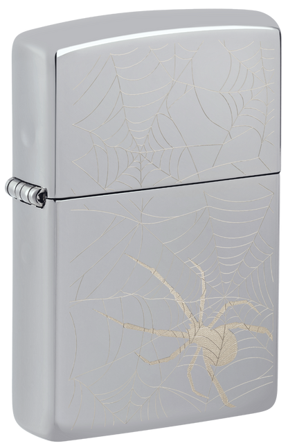 Zippo vžigalnik 48767 Spider Web, High Polish Chrome