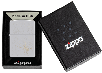 Zippo vžigalnik 48767 Spider Web, High Polish Chrome