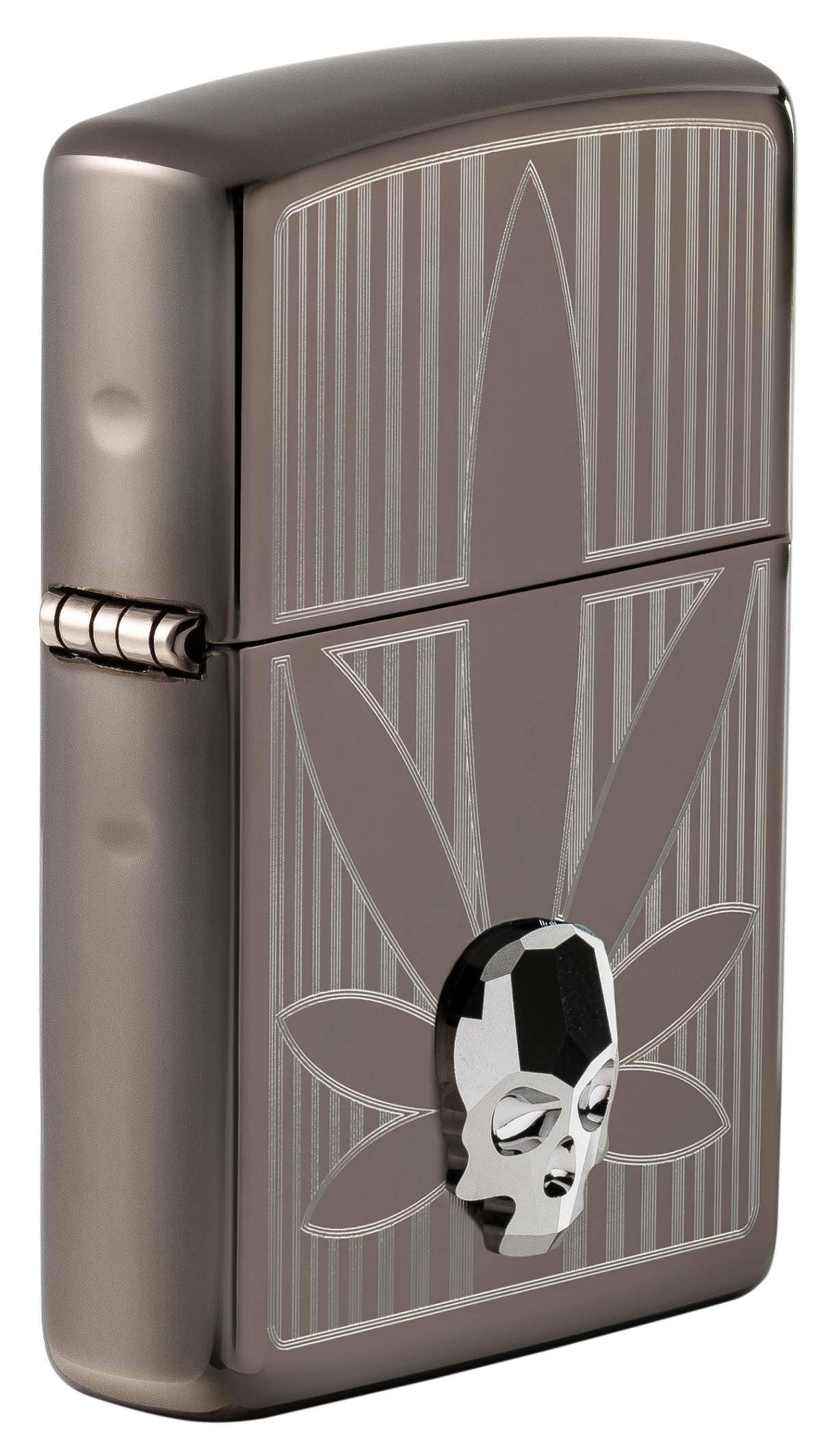 Zippo vžigalnik 48773 Cannabis Skull Crystal