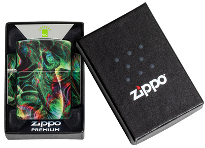 Zippo vžigalnik 48774 Psychedelic Swirl Glow in the Dark