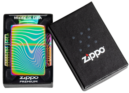 Zippo 48775 vžigalnik Wavy Pattern, Multi Color