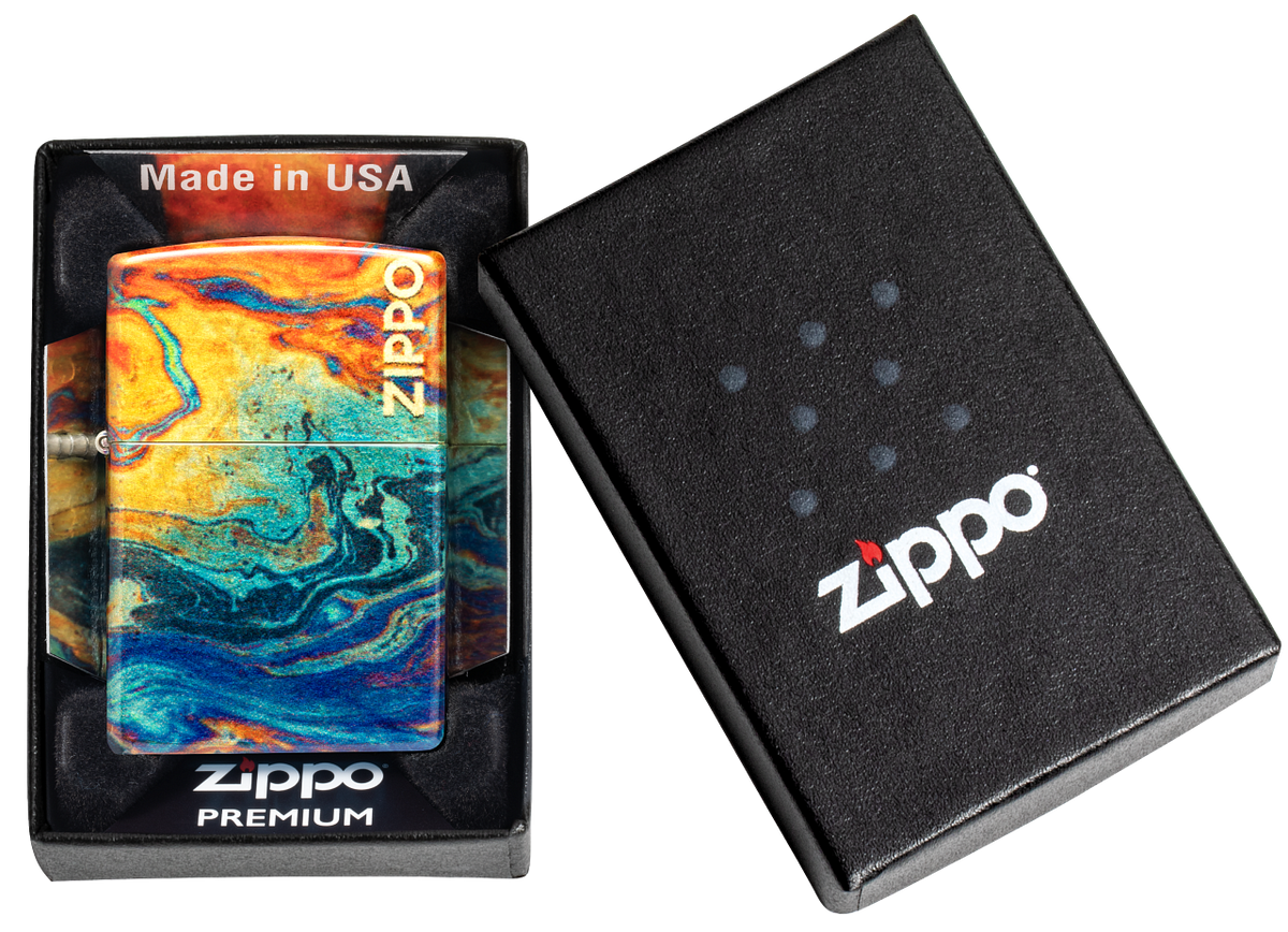 Zippo vžigalnik 48778 Colorful Tumbled Brass