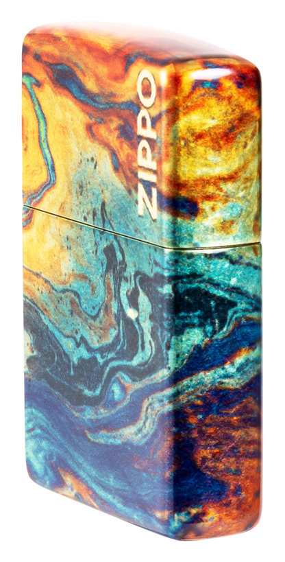 Zippo vžigalnik 48778 Colorful Tumbled Brass