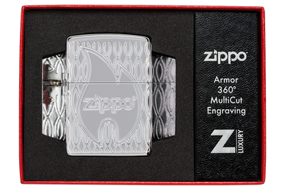 Zippo vžigalnik 48838 Flame Armor HP Chrome