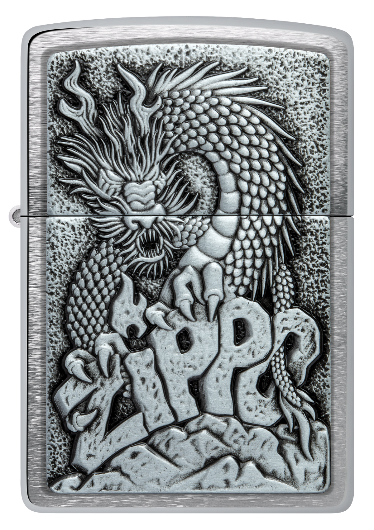 Zippo vžigalnik 48902 Dragon Emblem Brushed Chrome