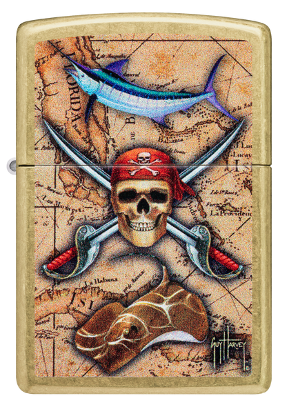 Zippo vžigalnik 48966 Pirate & Map