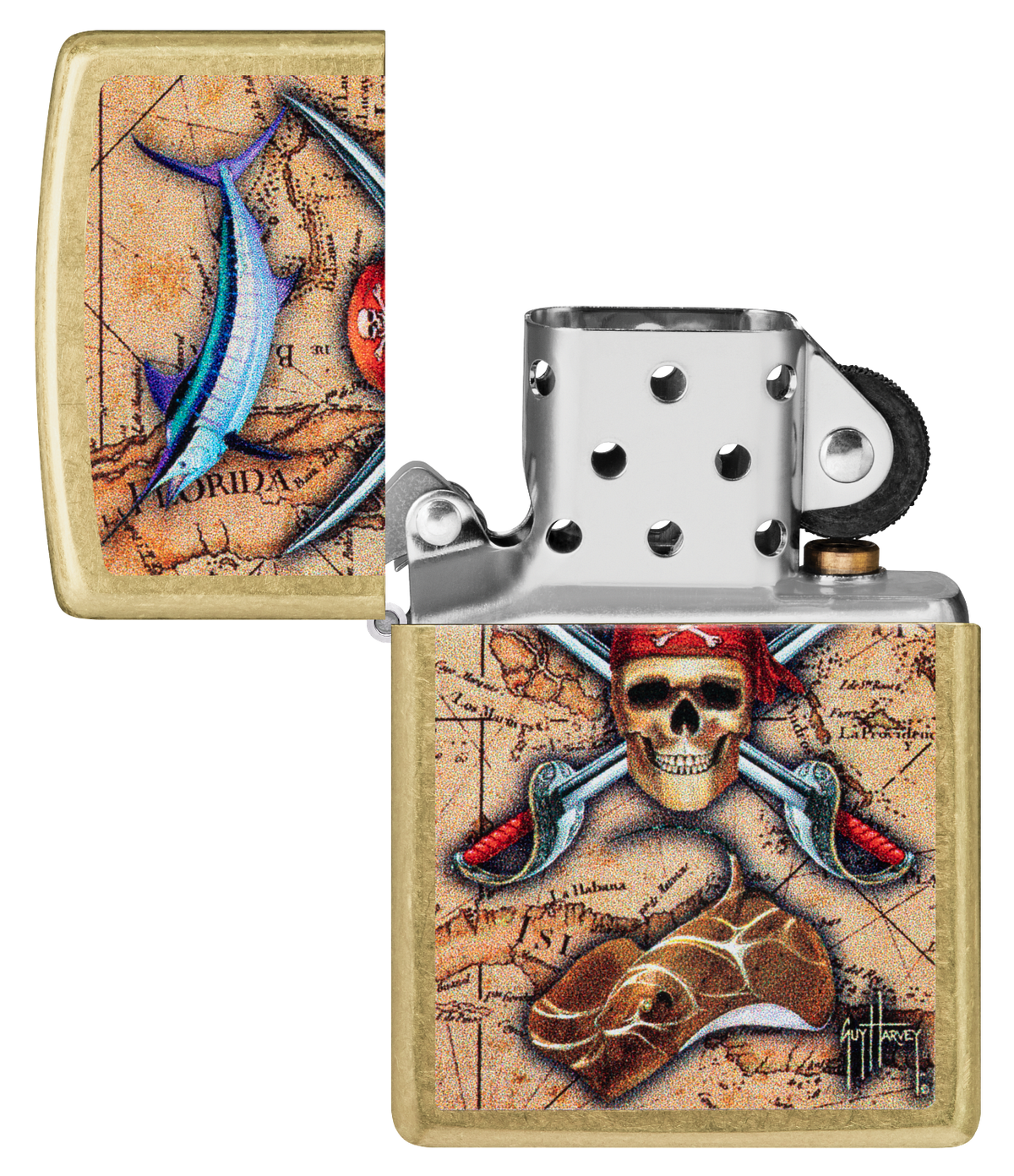 Zippo vžigalnik 48966 Pirate & Map