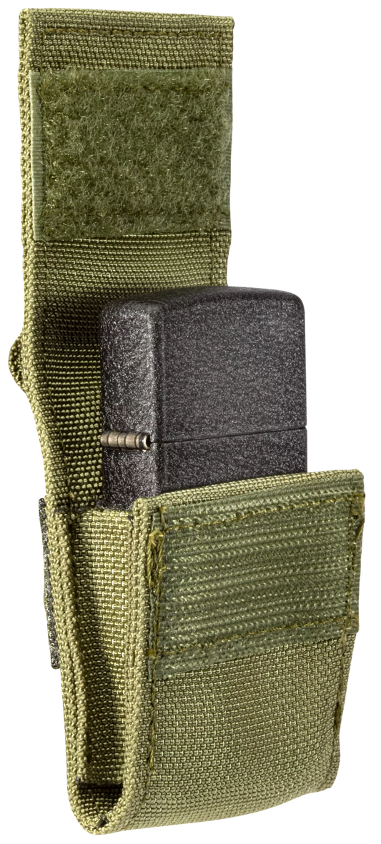 Zippo vžigalnik 49400 Black Crackle in etui OD Green Pouch