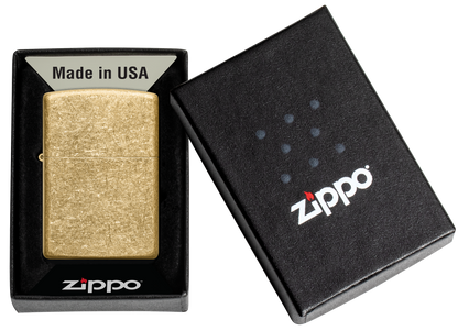 Zippo vžigalnik 49477 Classic Tumbled Brass