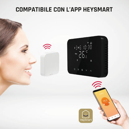 Termostat 49683041 WI-FI smart, črn