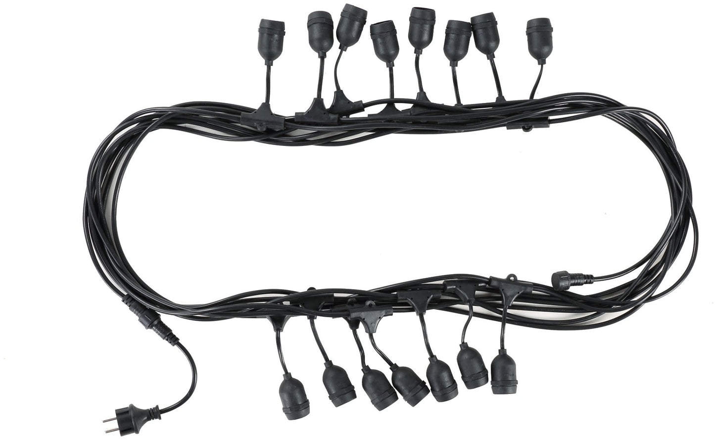 Avide 925981 Kabel za žarnice E27 - 15 vtičnic 15 m IP44