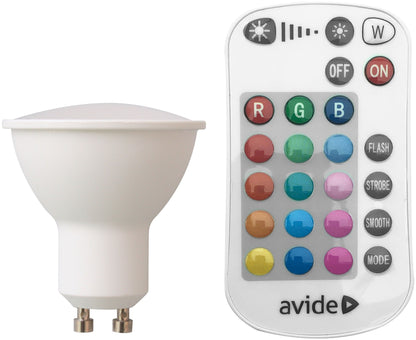Avide 933160 Žarnica LED RC 4.2W GU10 RGB CCT 230lm