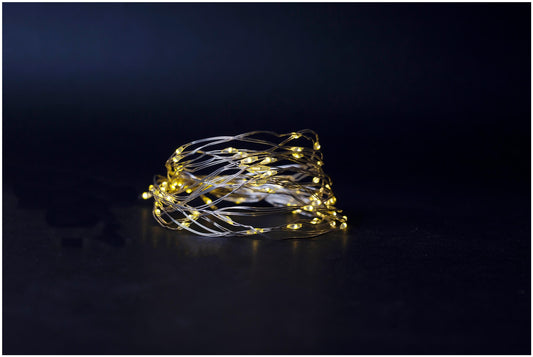 Entac 978727 Novoletne lučke - srebrna žica 20 LED 1,1 m 2xAA