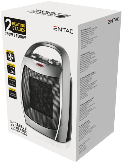 Entac 979960 Prenosni grelnik PTC 750W / 1500W