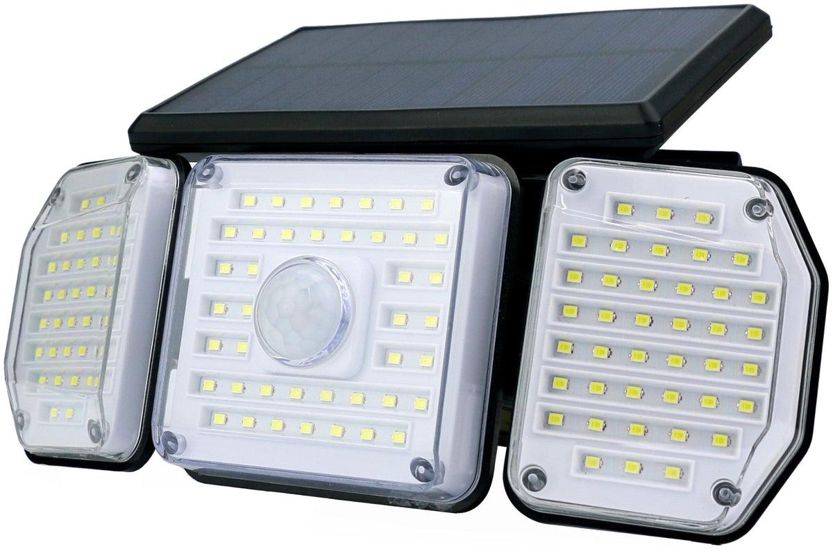 Reflektor solarni senzor 3 glave 2W 354lm 6400K SMD IP44 ESL3H-122SMD