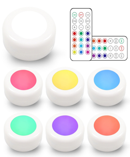 Avide 995922 Svetilka nočna Mini prenosna 6kos/set 0.45W RGB 3000K 22lm, EMPNL-0.45W-RGB