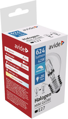 Žarnica halogen Classic MINI 42W E27 2000h AHMG27WW-42W
